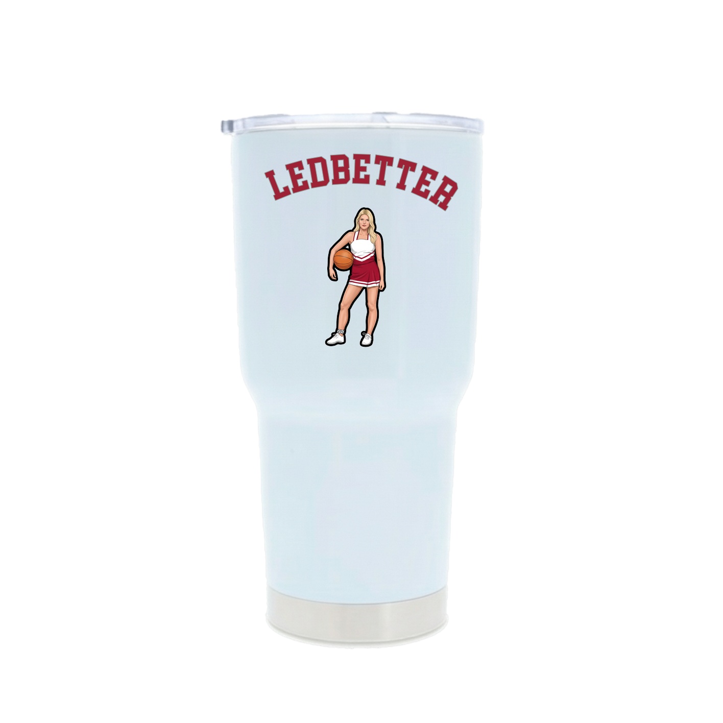 30oz Stainless Steel Tumbler — Shirsey Arch in White