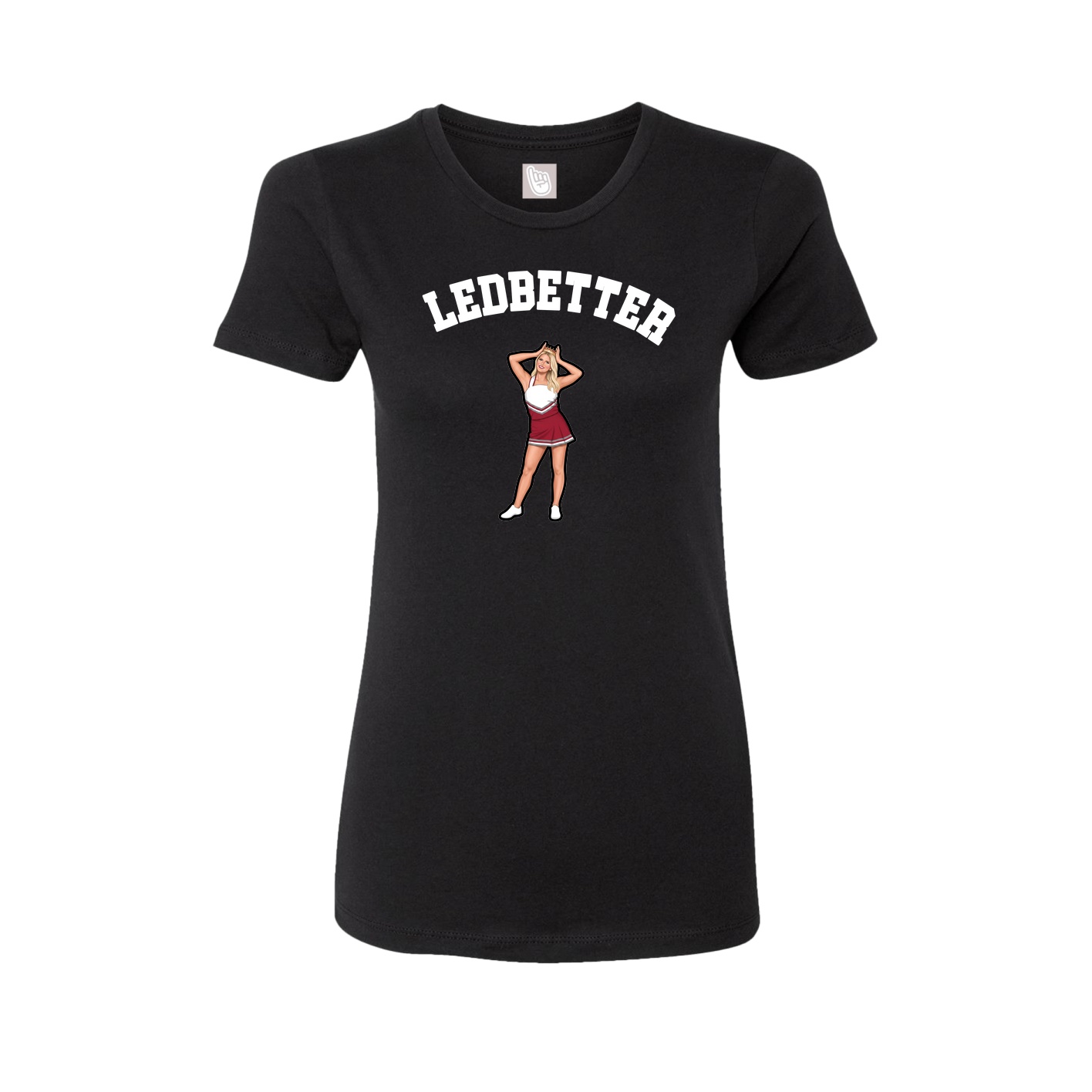 Fitted Women's Tee — Shirsey Arch in Black