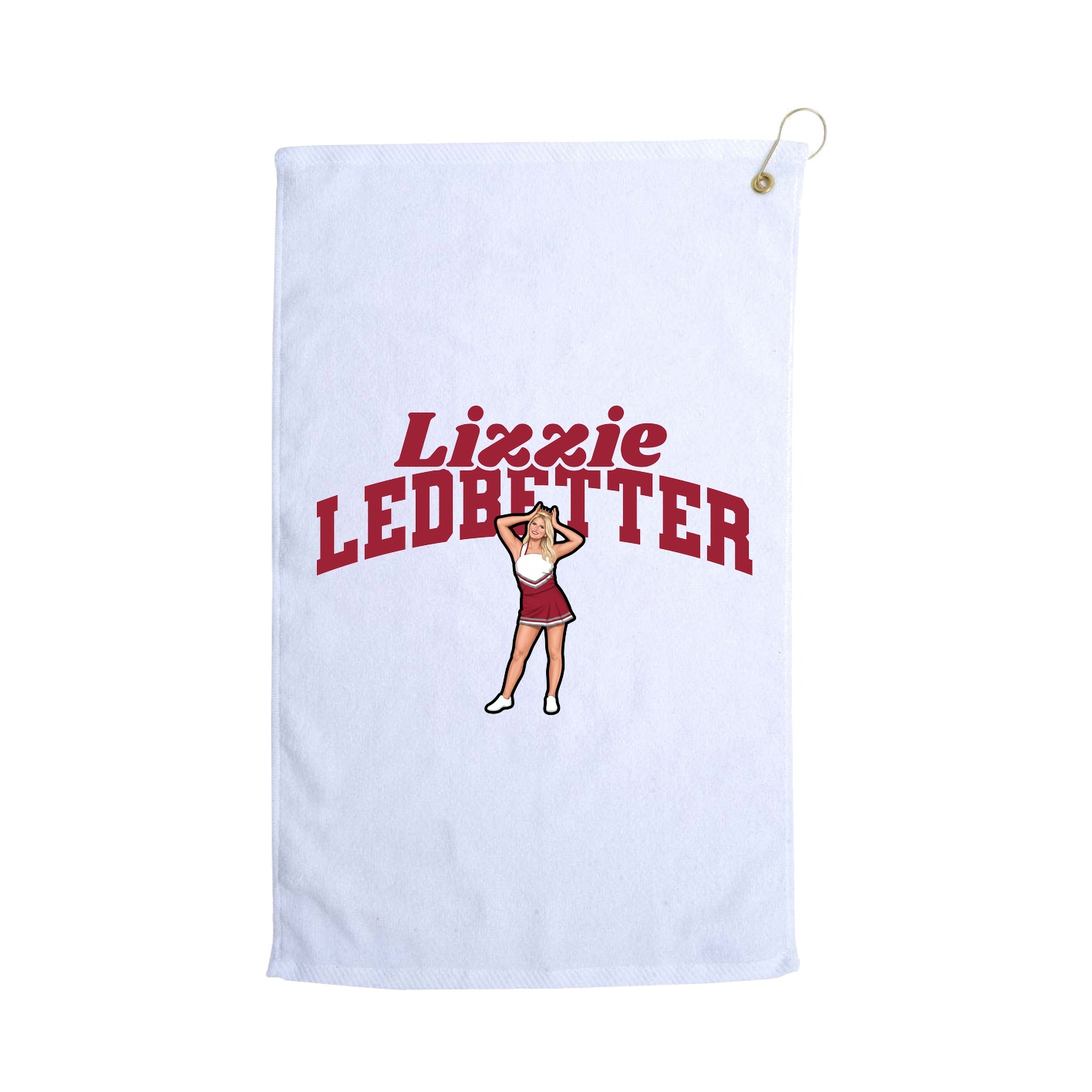 Golf Towel — Signature Arch in White