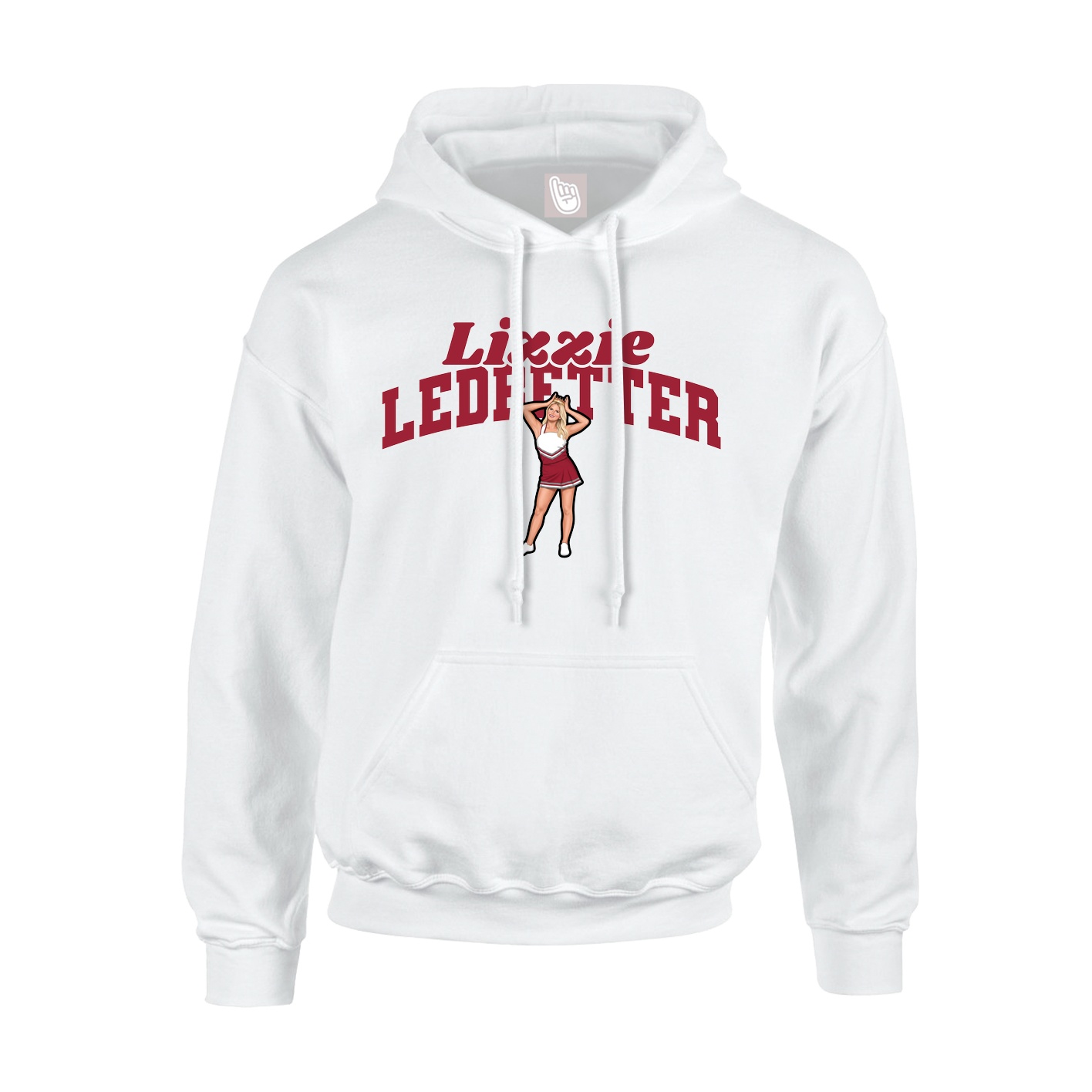 Hoodie — Signature Arch in White
