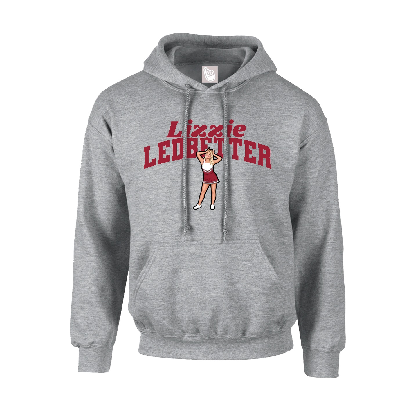 Youth Hoodie — Signature Arch in Grey