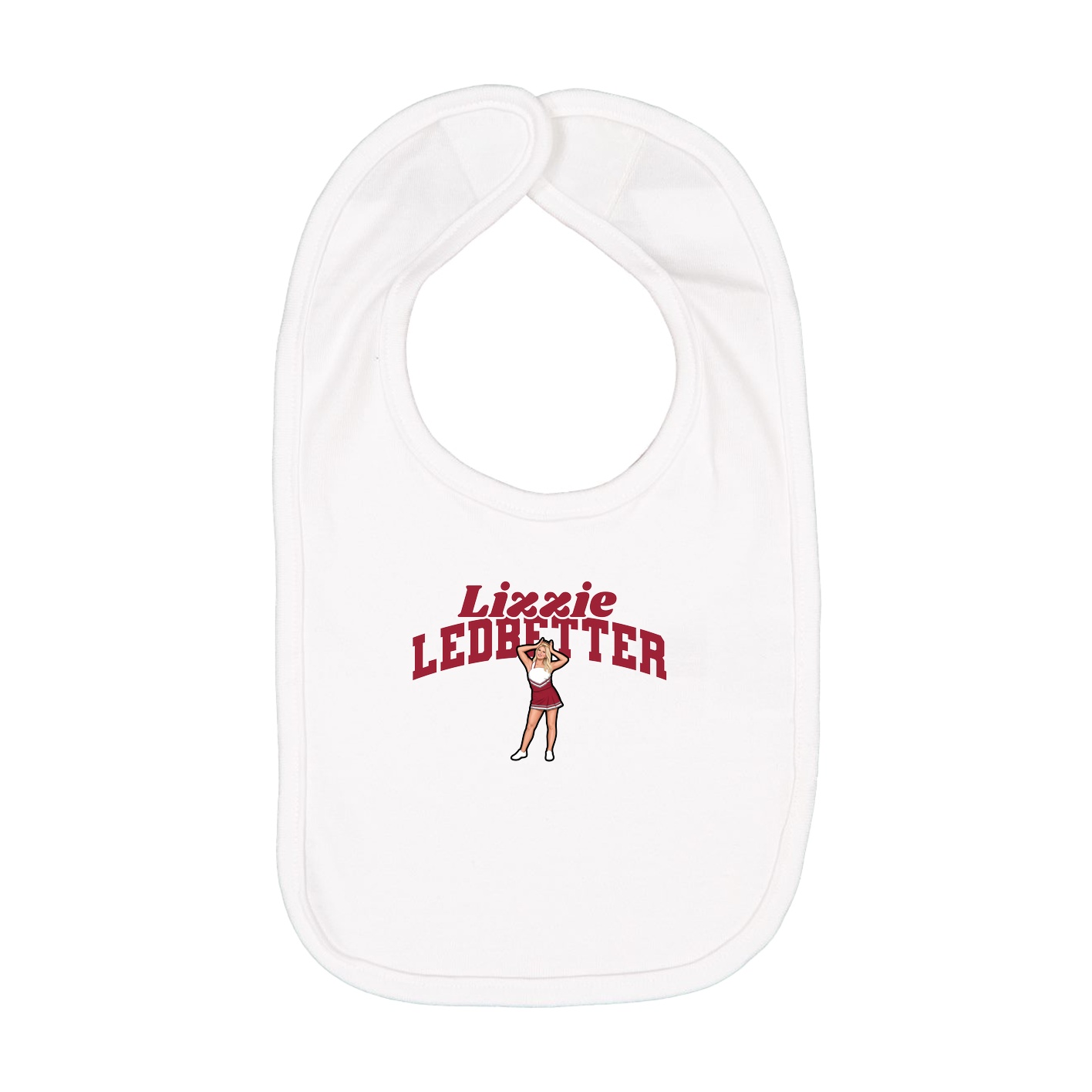 Infant Bib — Signature Arch in White