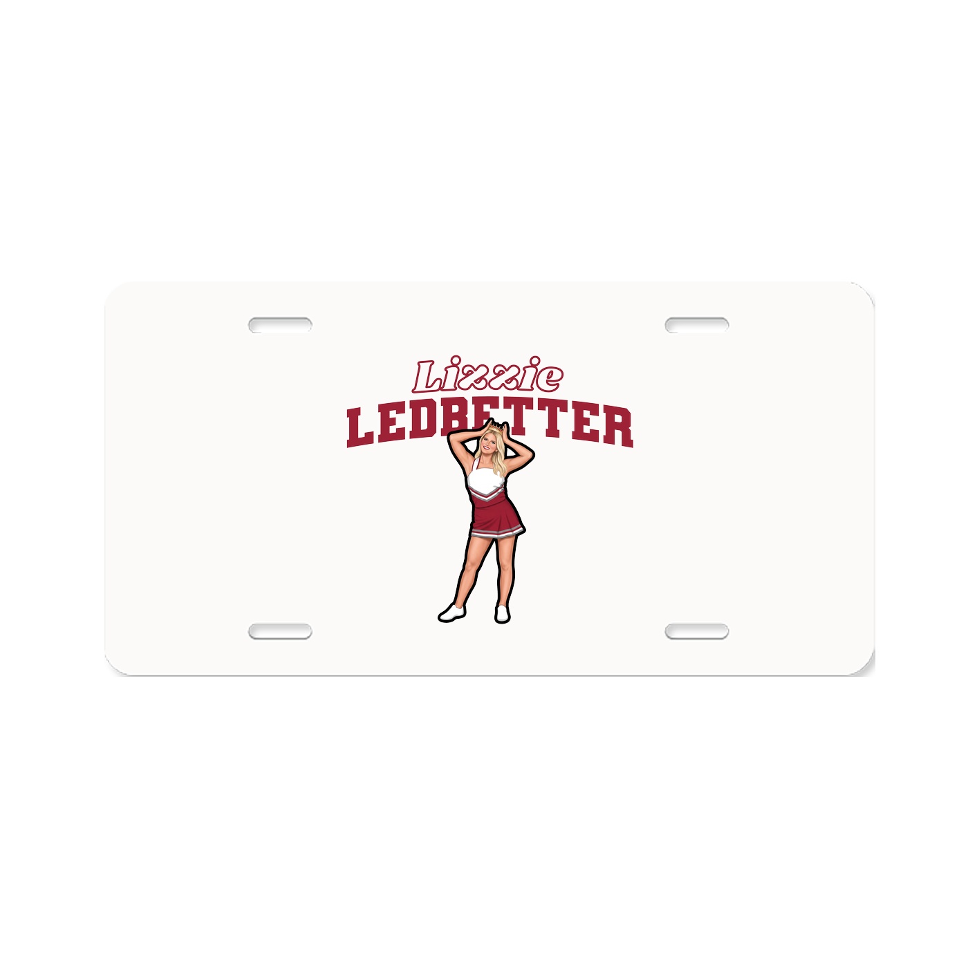 License Plate — Name Arch in Classic