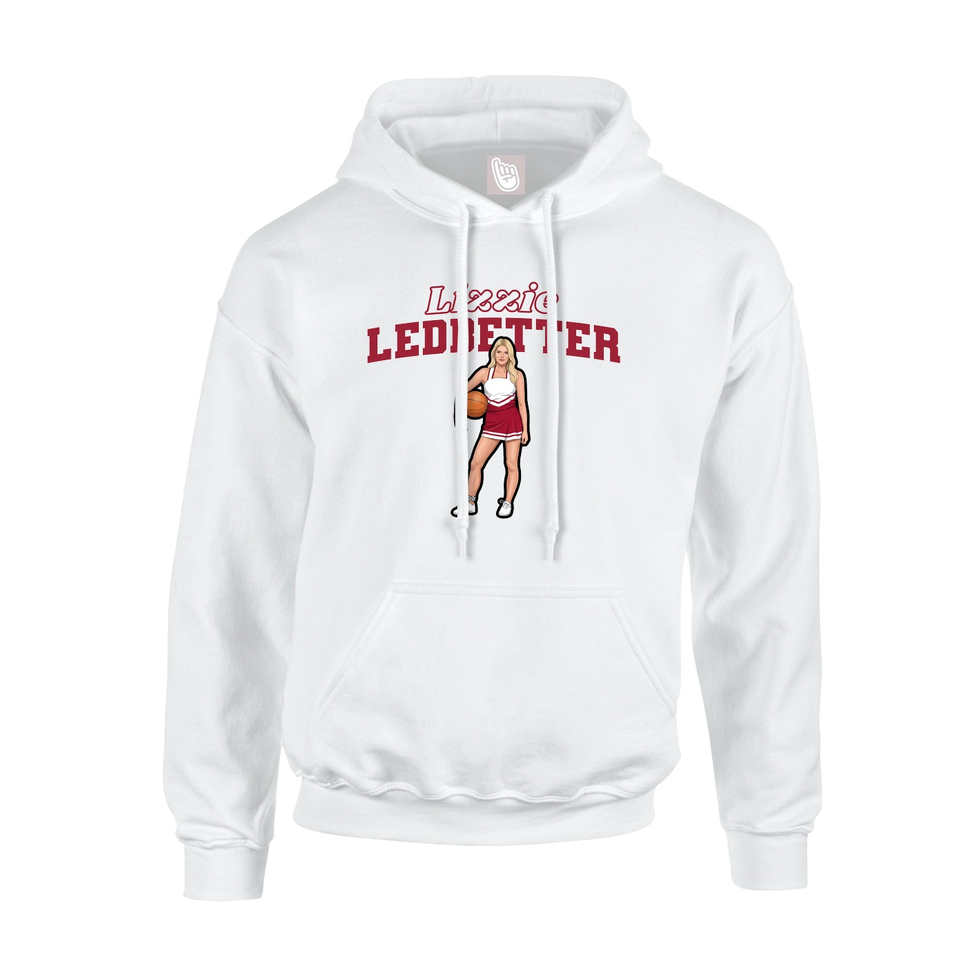 Hoodie — Name Arch in White