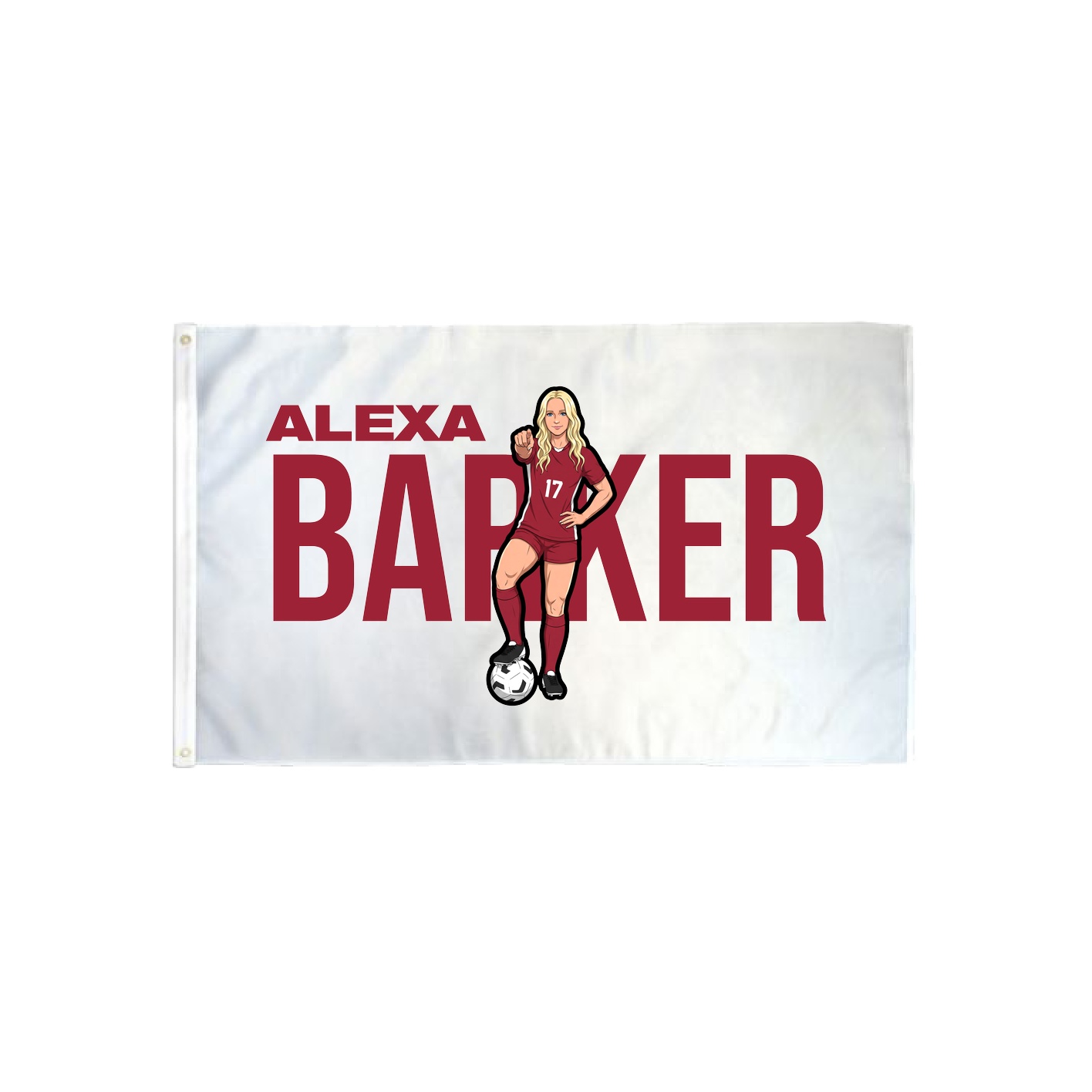 3x5 Flag — Player Name in Classic