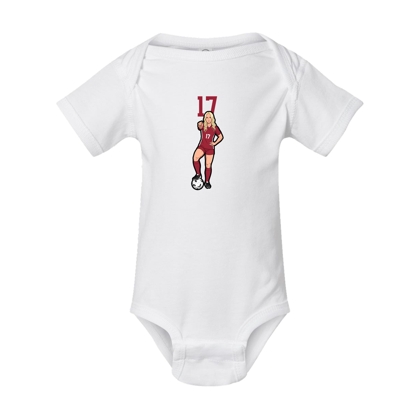 Baby Onesie — Number Top in White