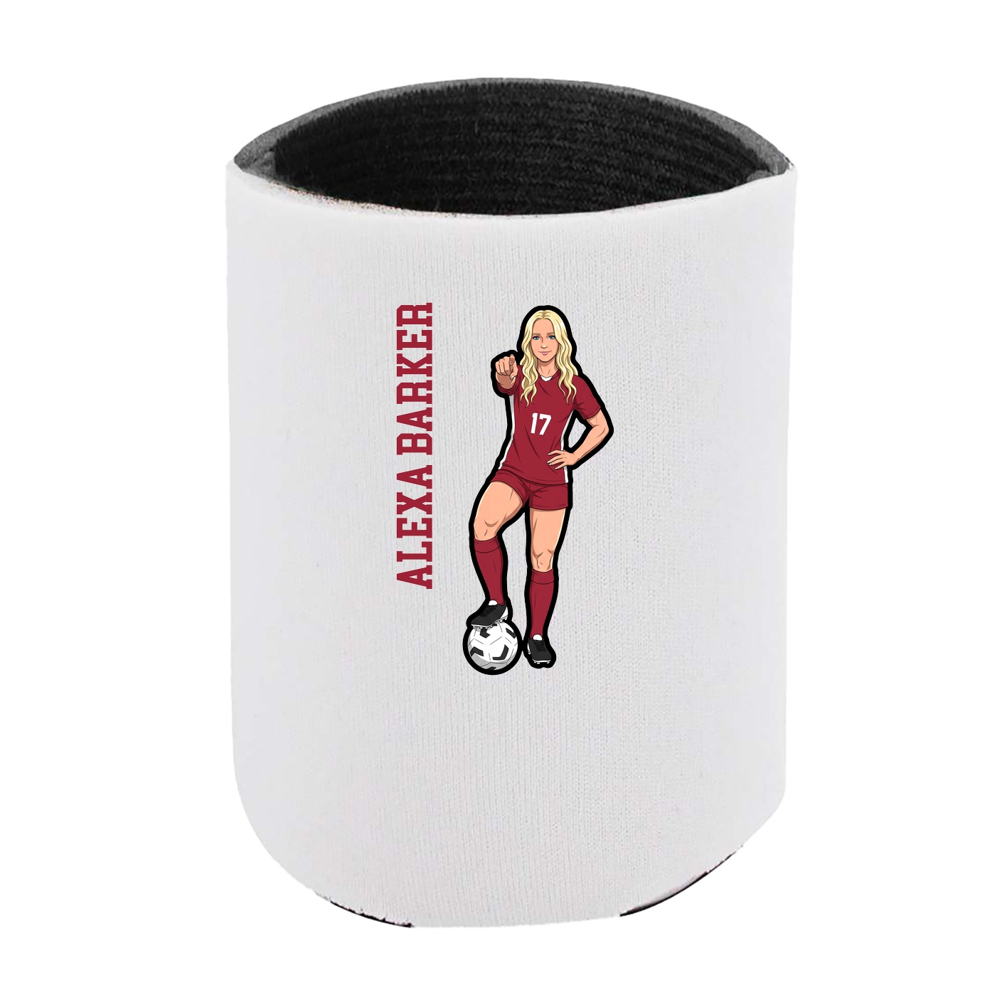 Can Holder — Name Vertical in White