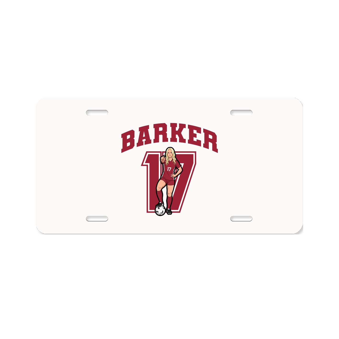License Plate — Number in Classic