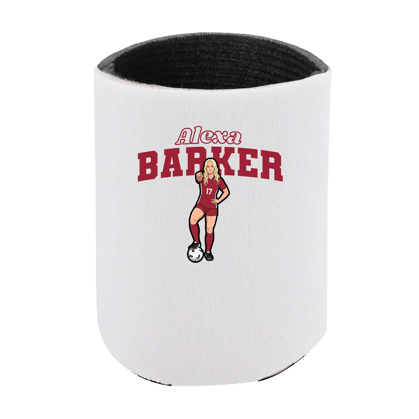 Can Holder — Name Arch in White