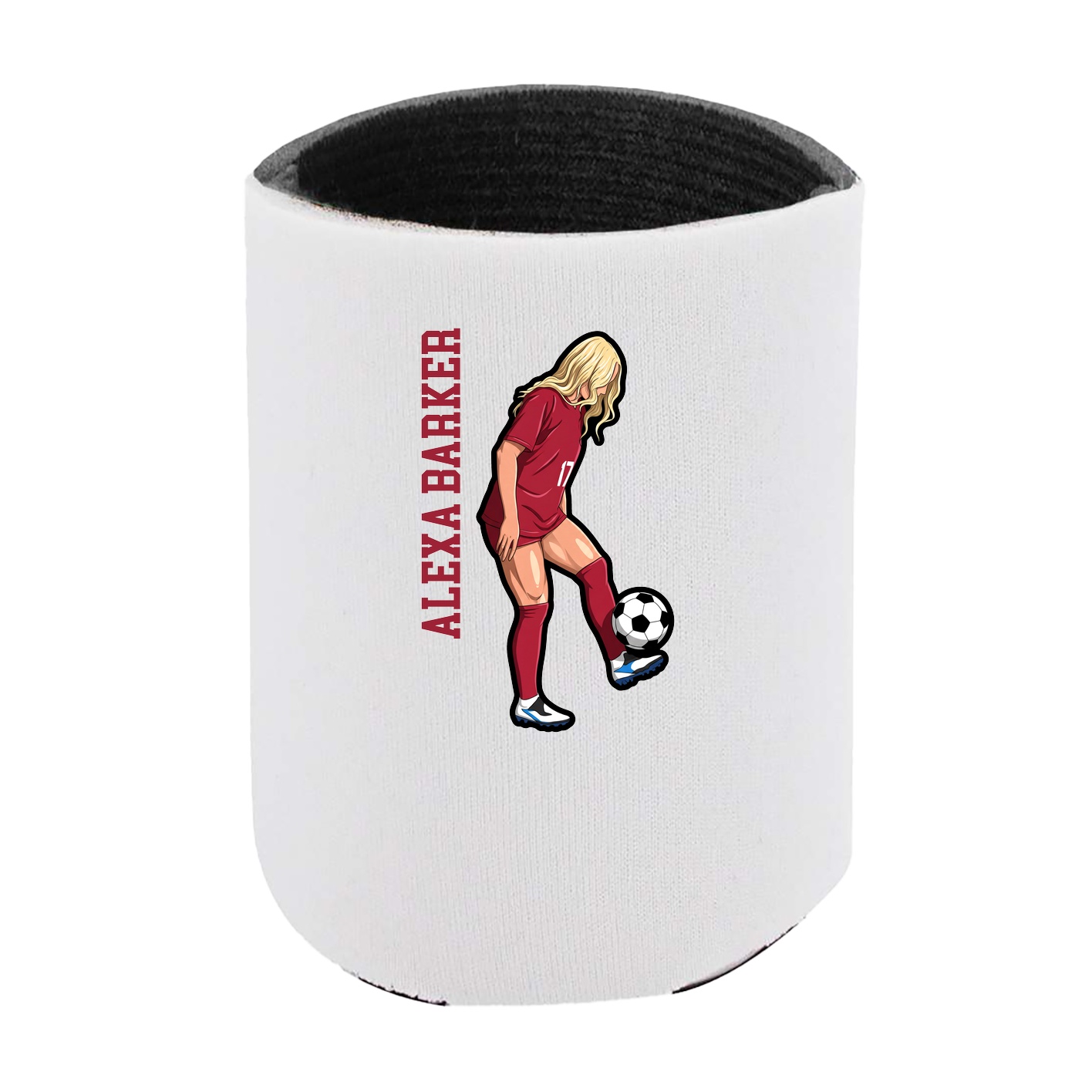 Can Holder — Name Vertical in White