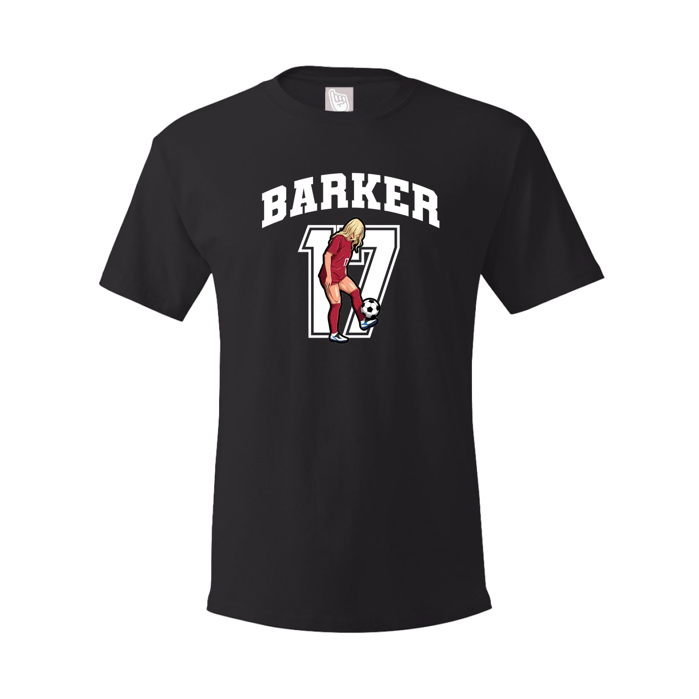 Youth Tee — Number in Black
