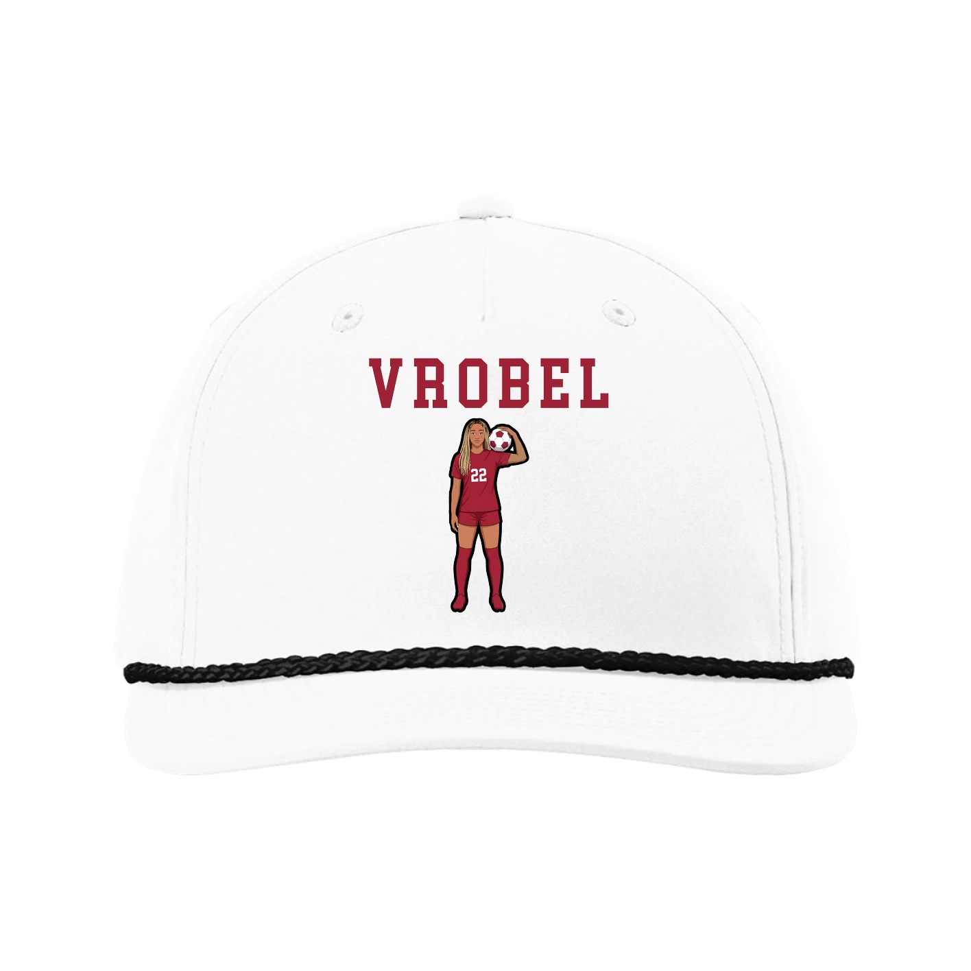 Five-Panel Classic Rope Cap — Shirsey in White