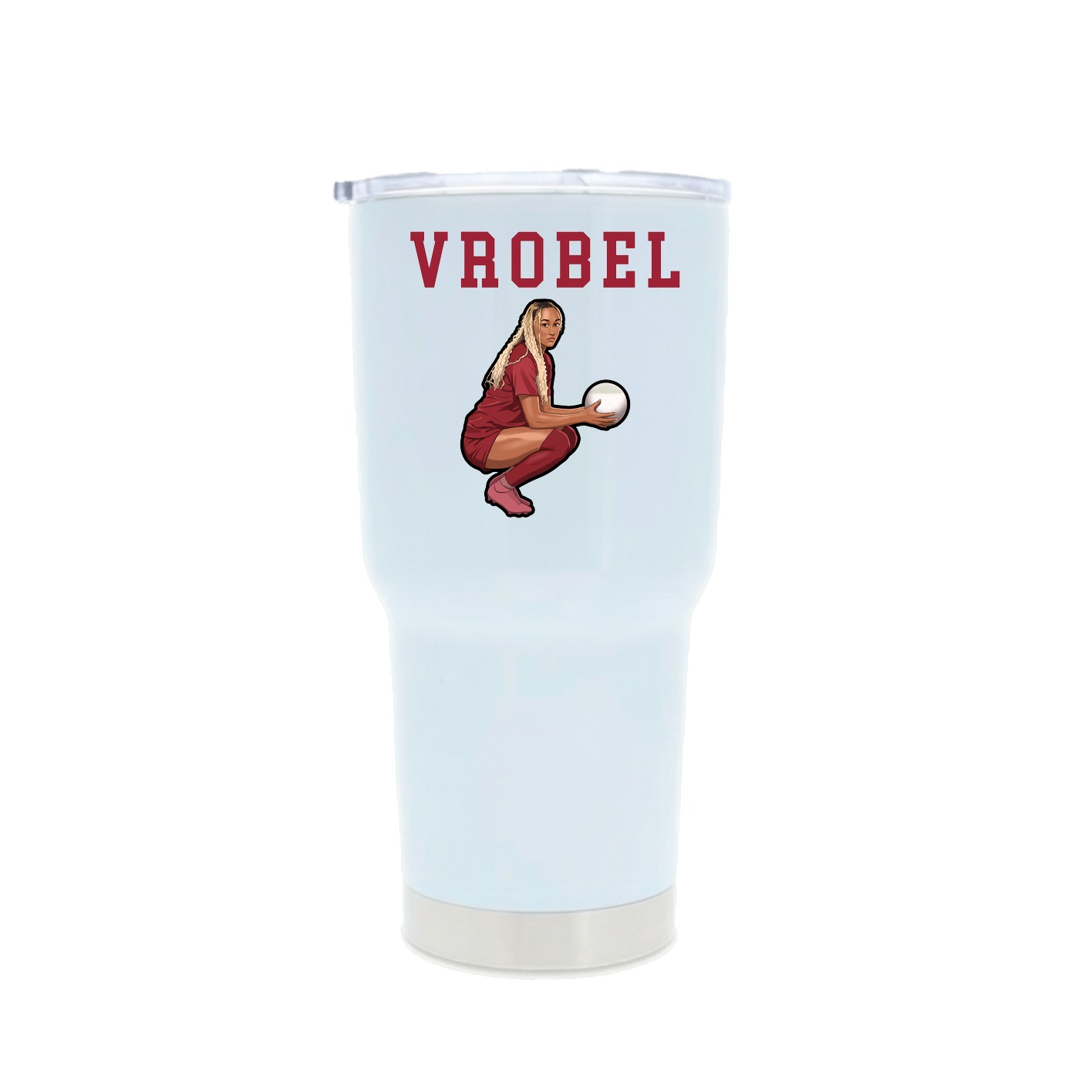30oz Stainless Steel Tumbler — Shirsey in White