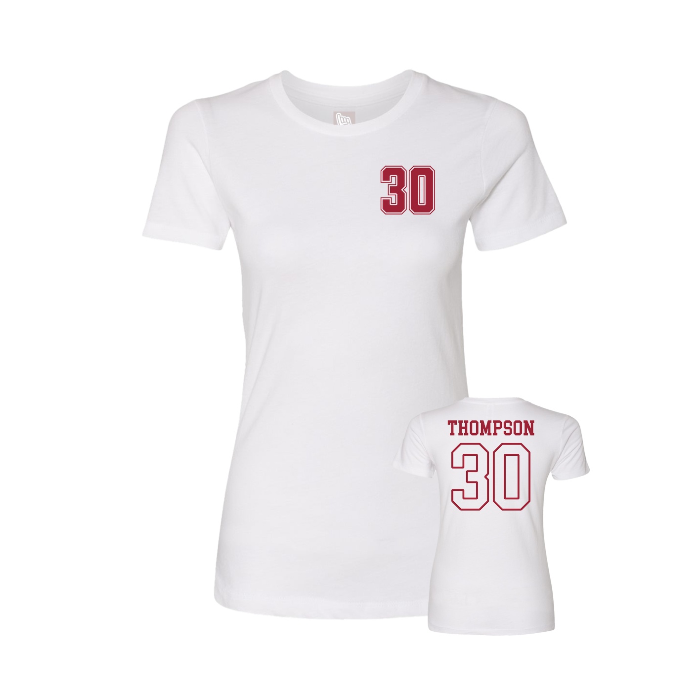 Womens Tee — Chest Back in White