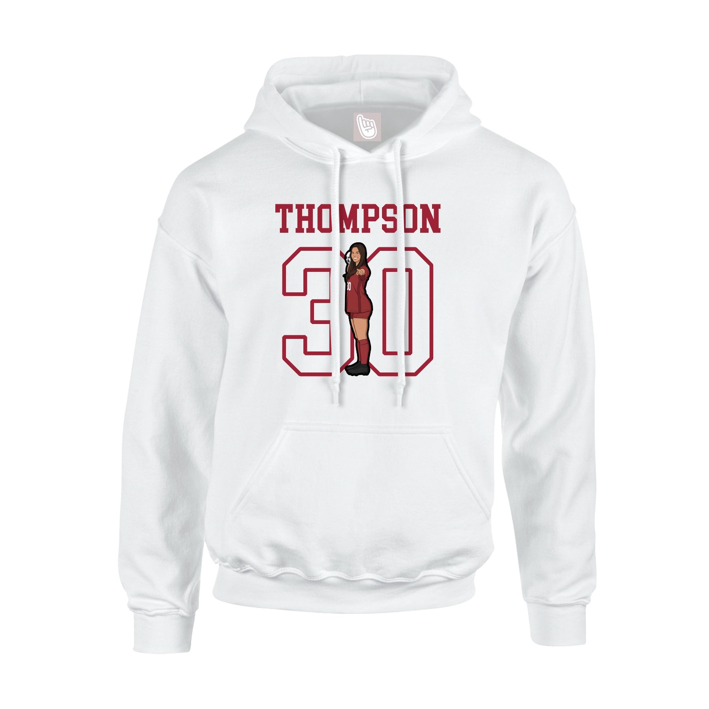 Hoodie — Shirsey in White