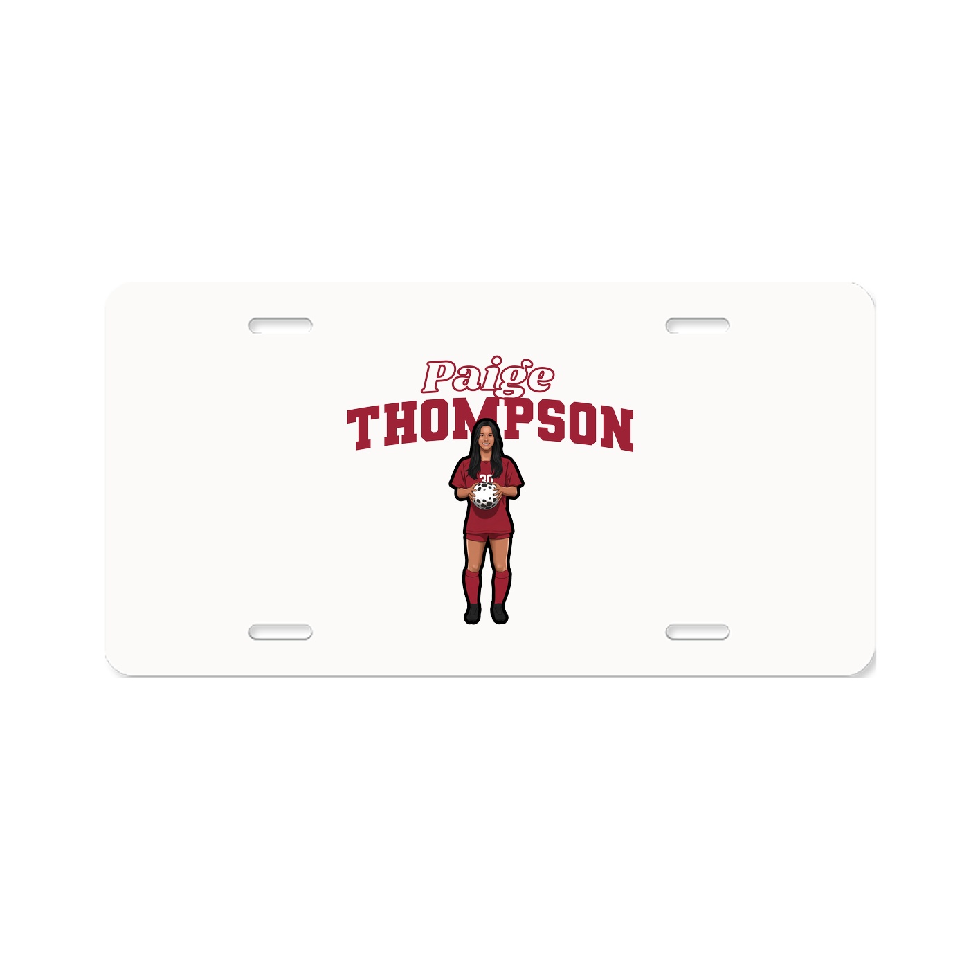 License Plate — Name Arch in Classic
