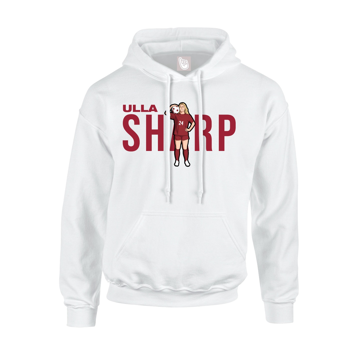 Hoodie — Player Name in White