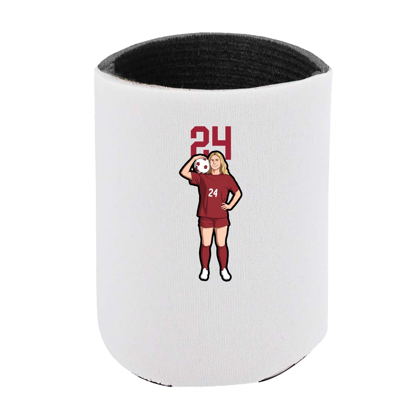 Can Holder — Number Top in White