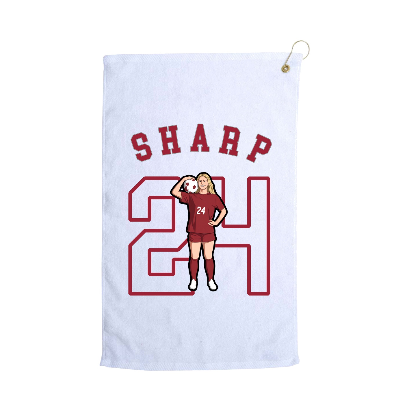 Golf Towel — Shirsey Arch in White