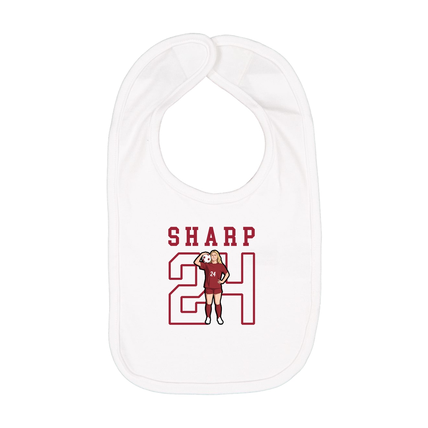 Infant Bib — Shirsey in White