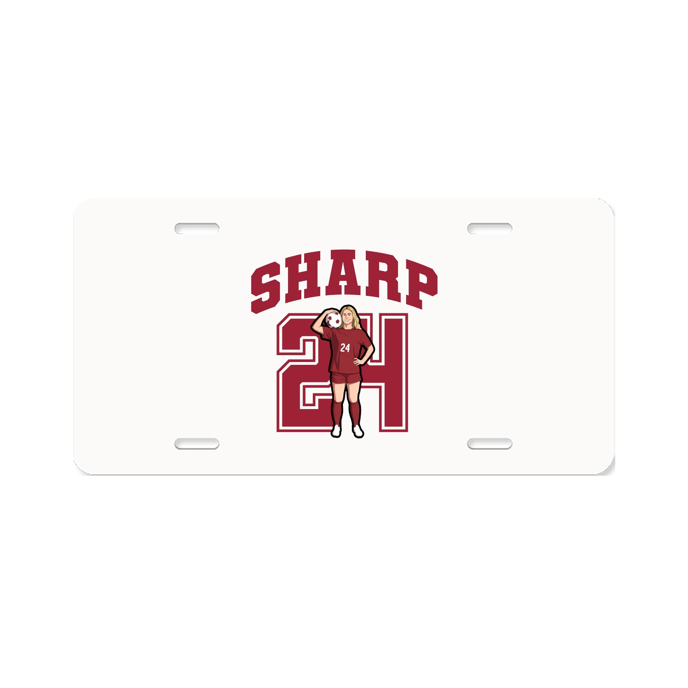 License Plate — Number in Classic