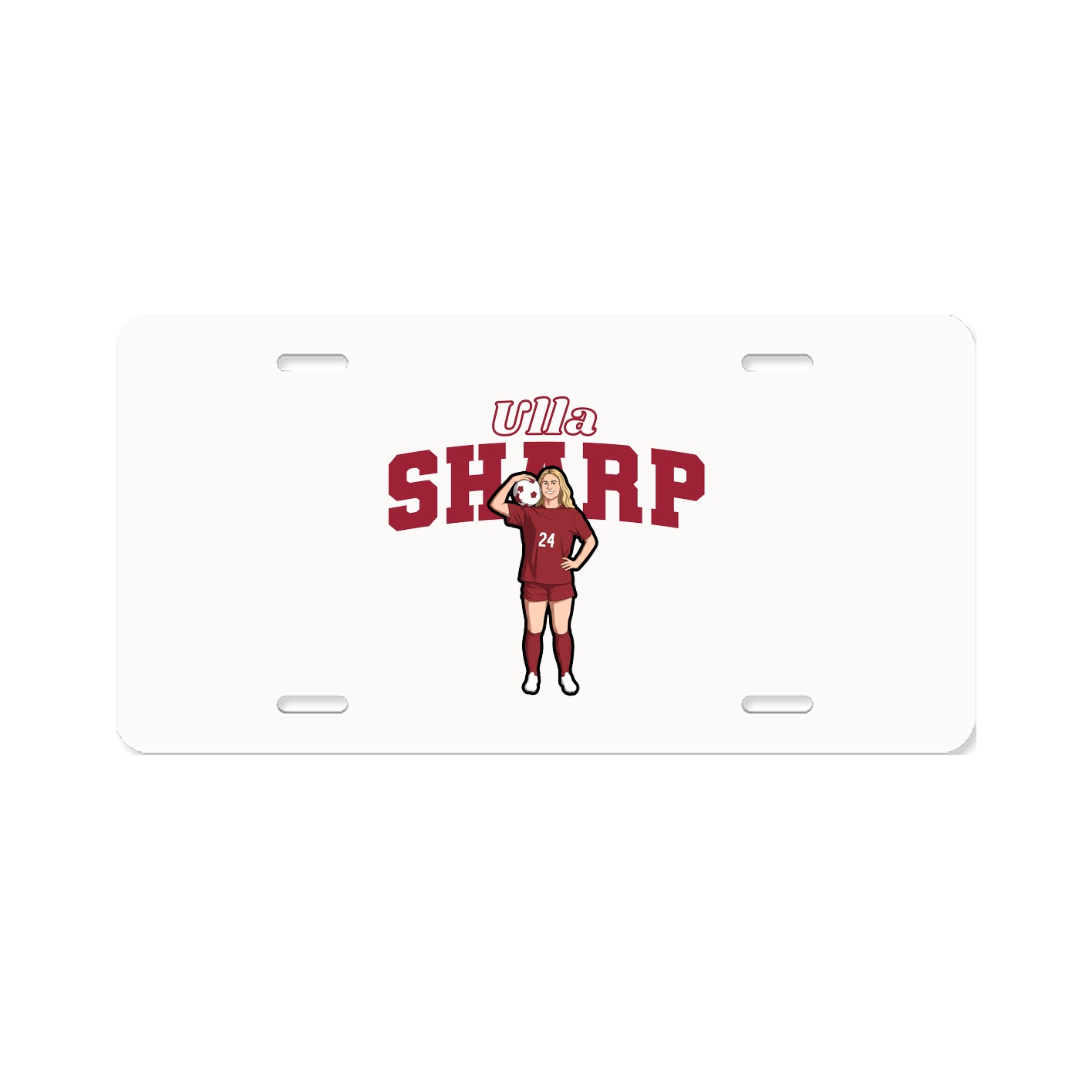 License Plate — Name Arch in Classic
