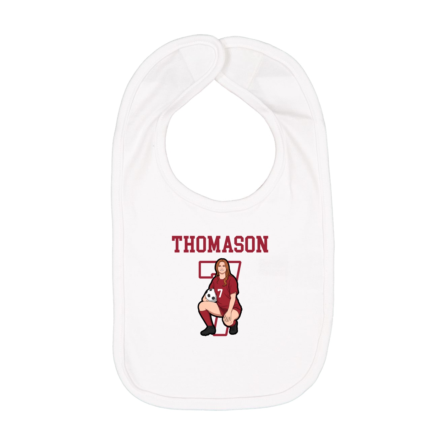 Infant Bib — Shirsey in White