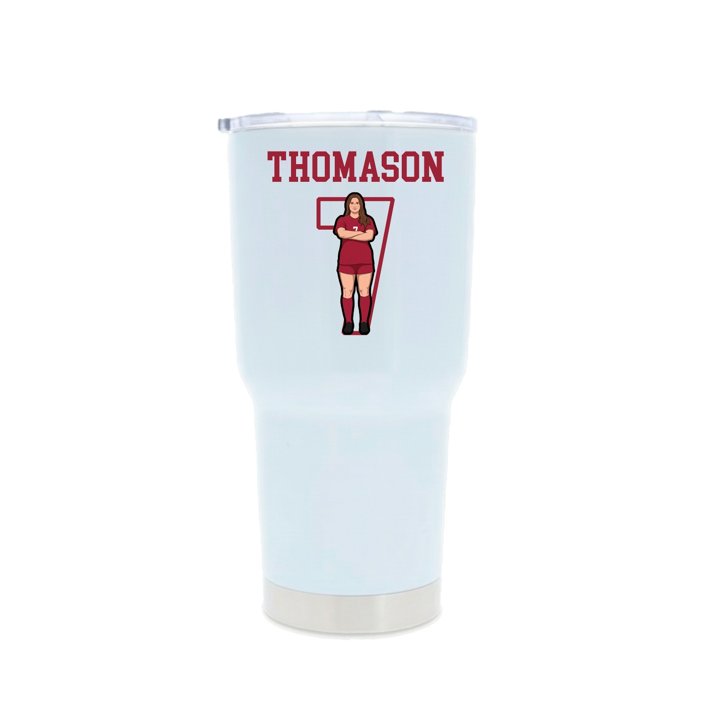 30oz Stainless Steel Tumbler — Shirsey in White