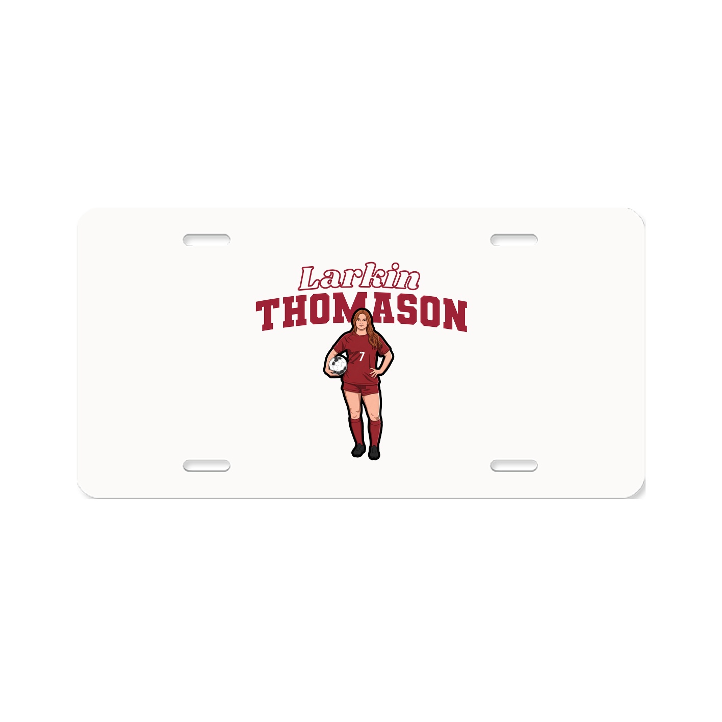 License Plate — Name Arch in Classic