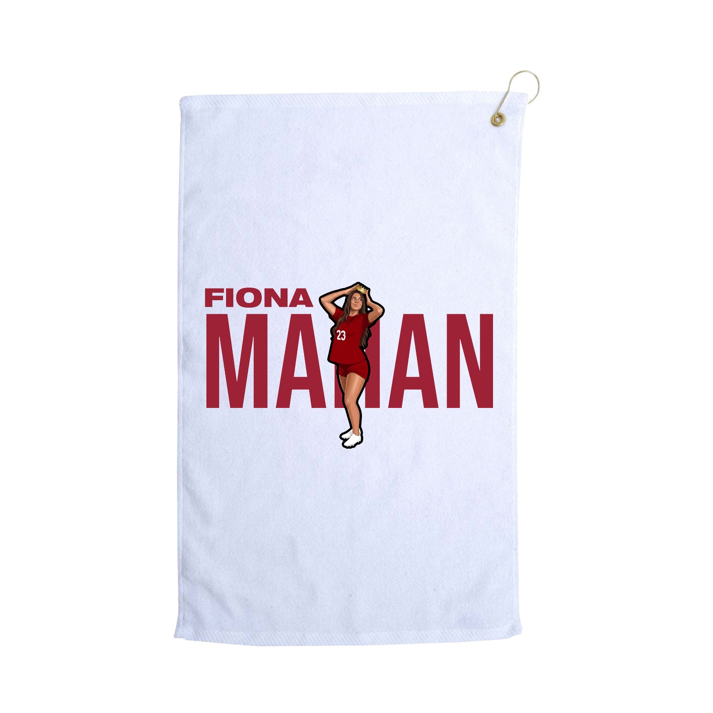 Golf Towel — Player Name in White