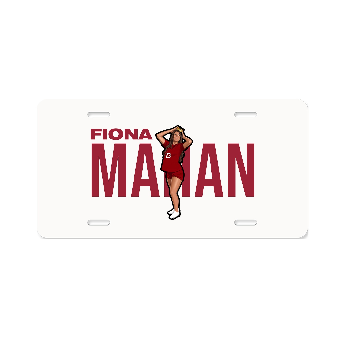 License Plate — Player Name in Classic