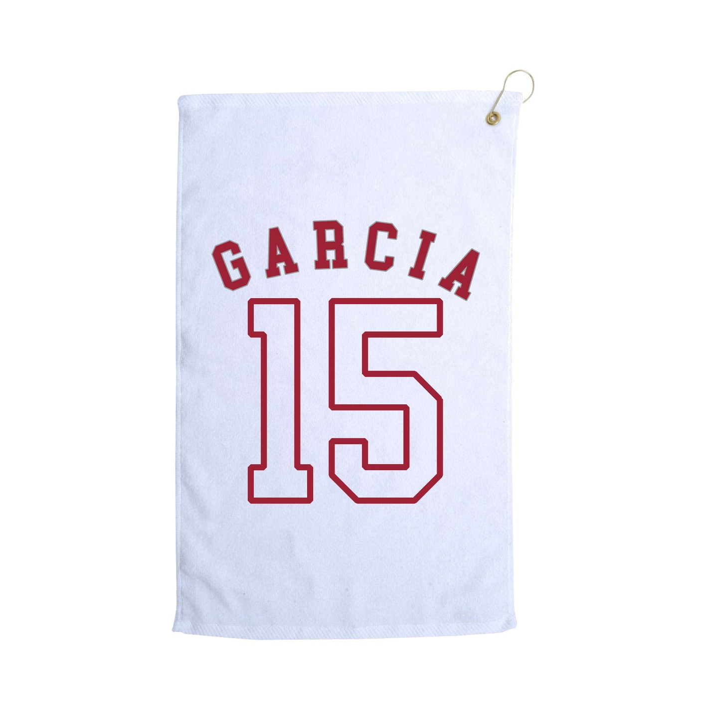 Golf Towel — Shirsey Arch in White