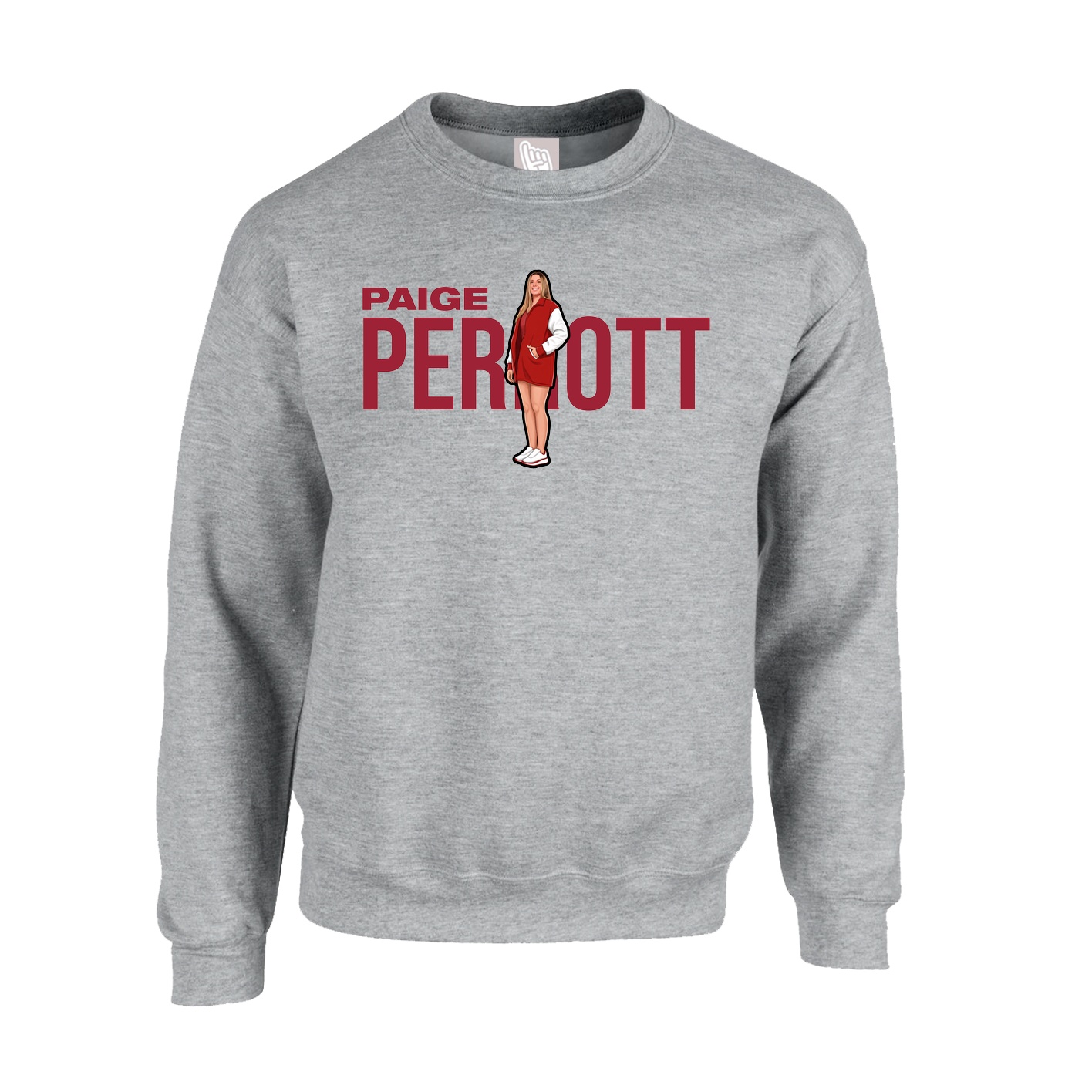 Fleece Crew — Player Name in Grey