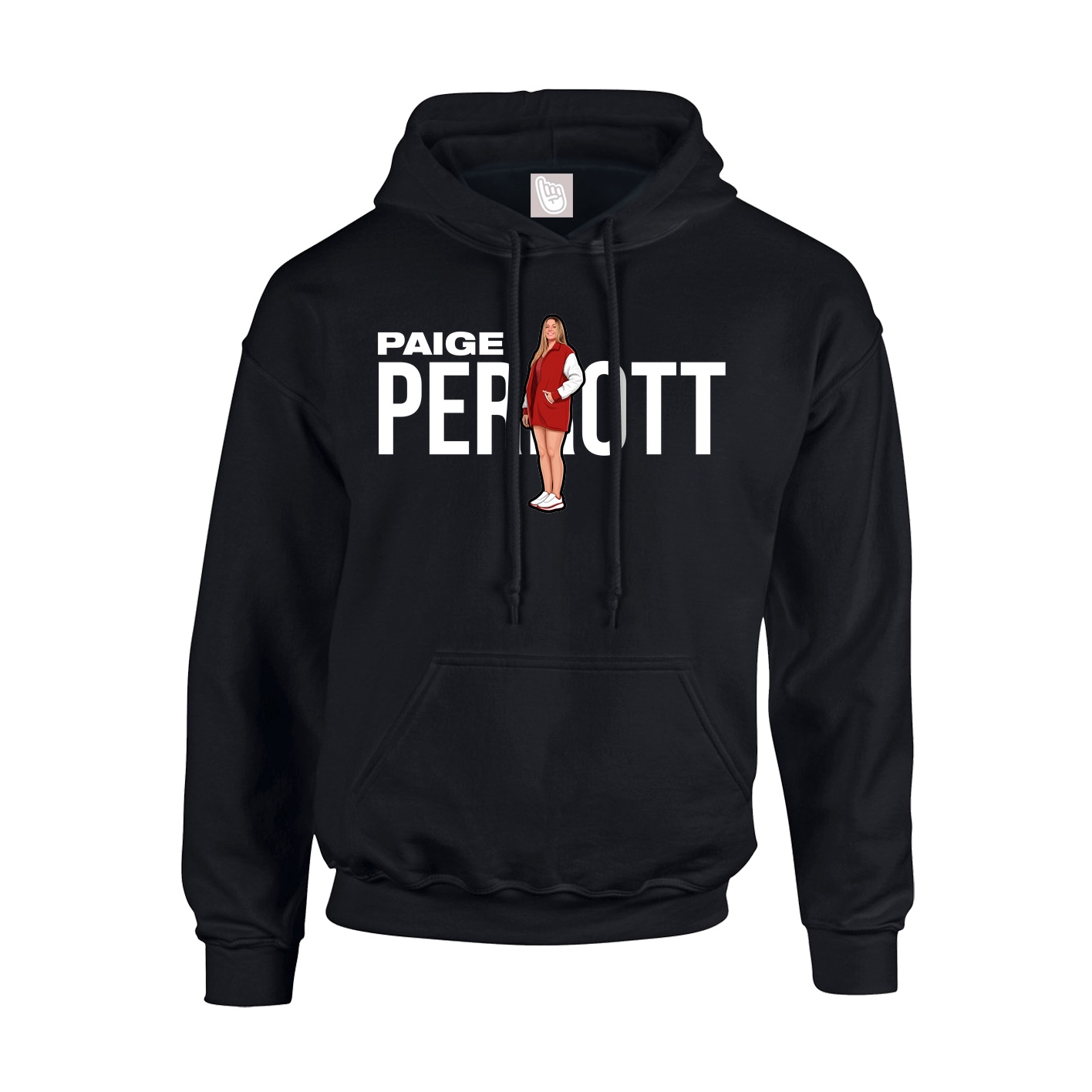 Youth Hoodie — Player Name in Black