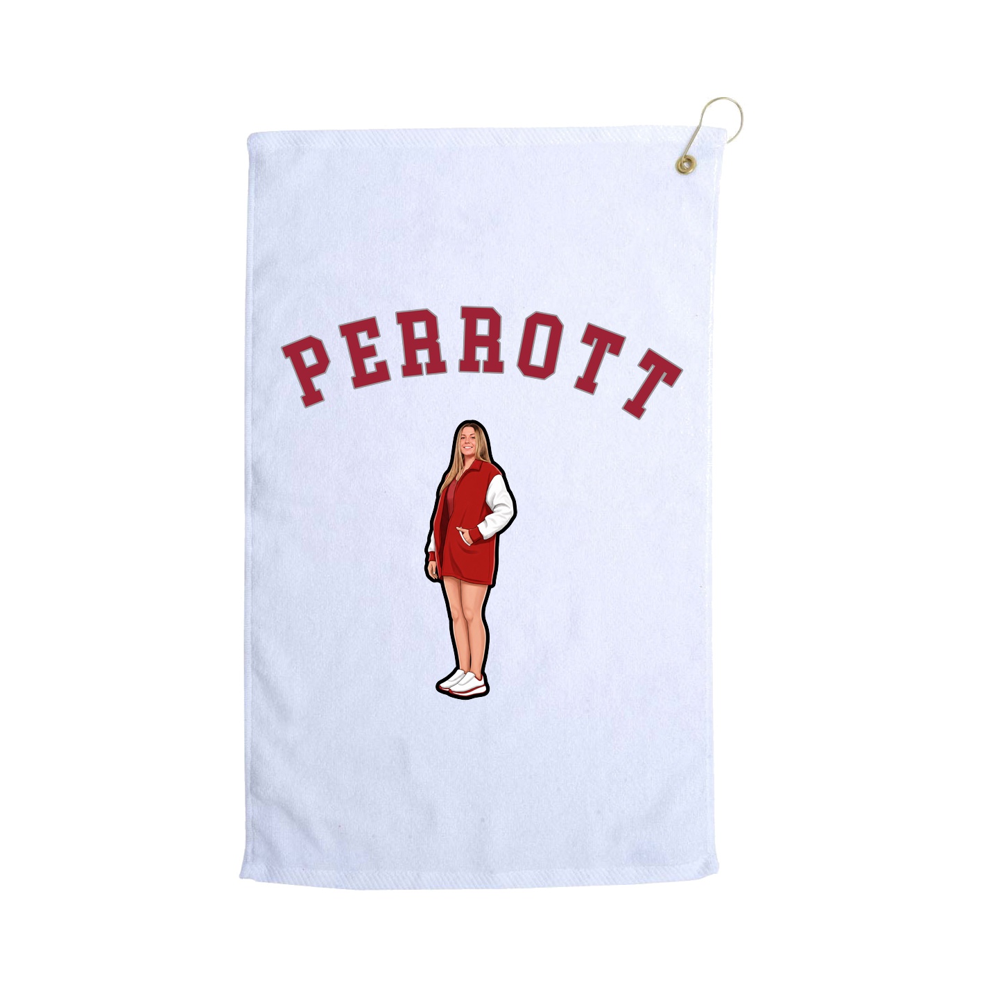 Golf Towel — Shirsey Arch in White