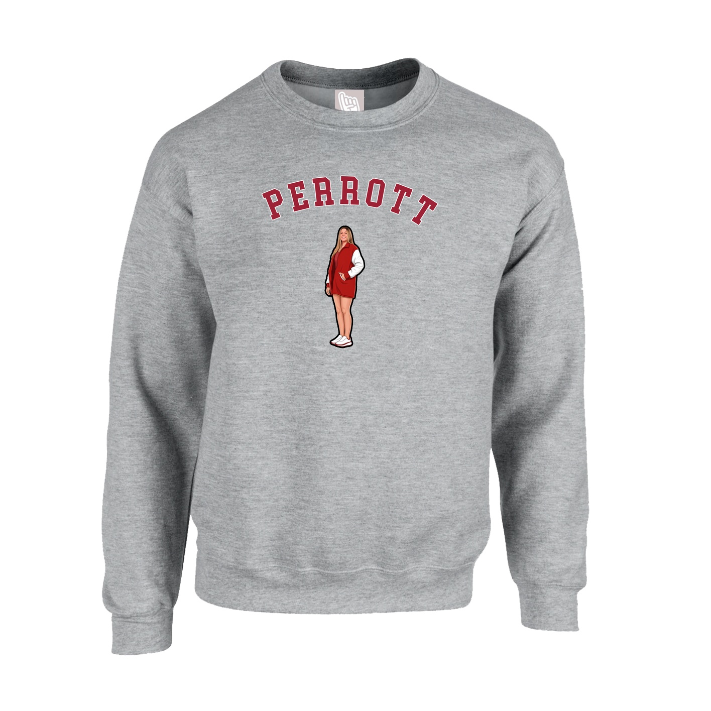 Fleece Crew — Shirsey Arch in Grey