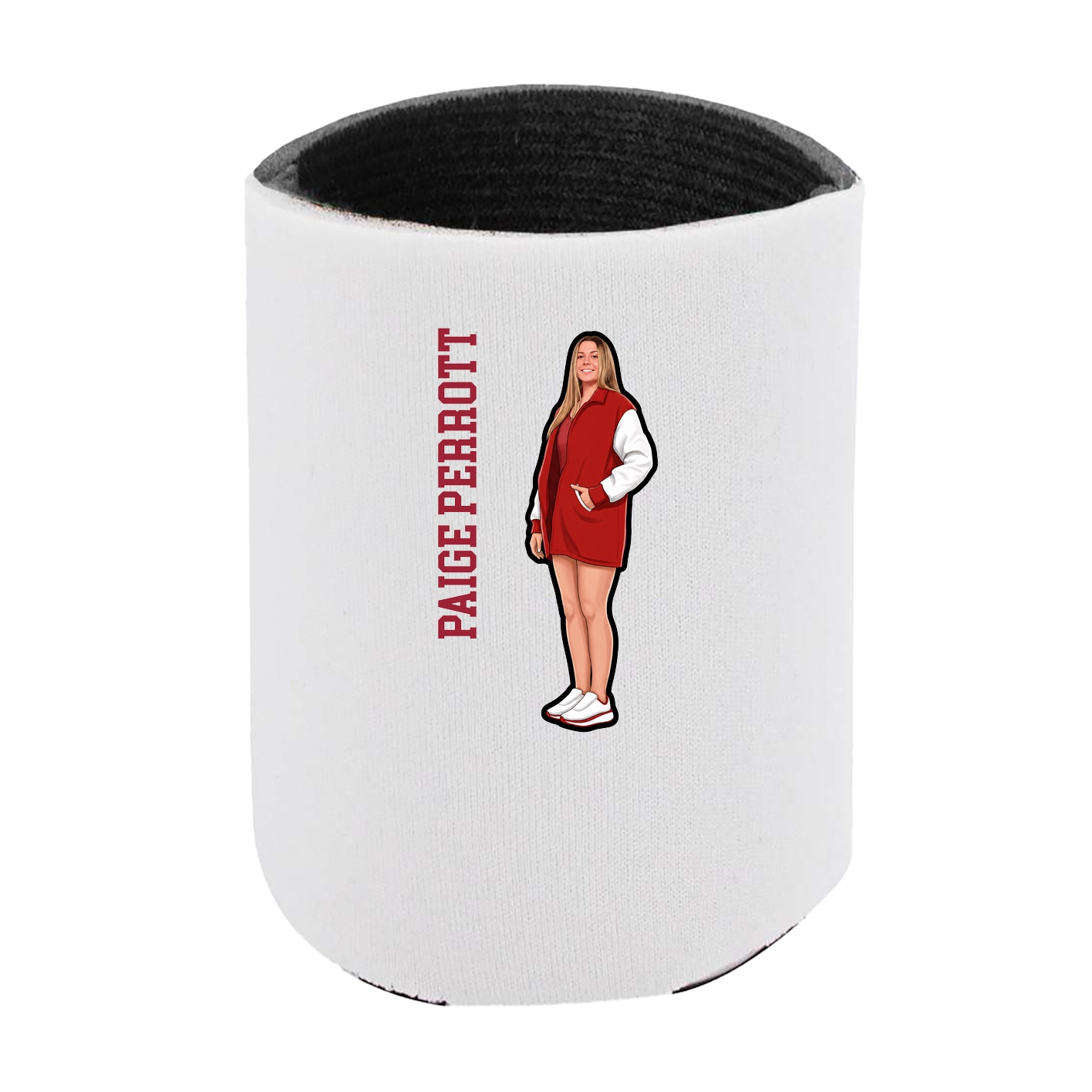 Can Holder — Name Vertical in White