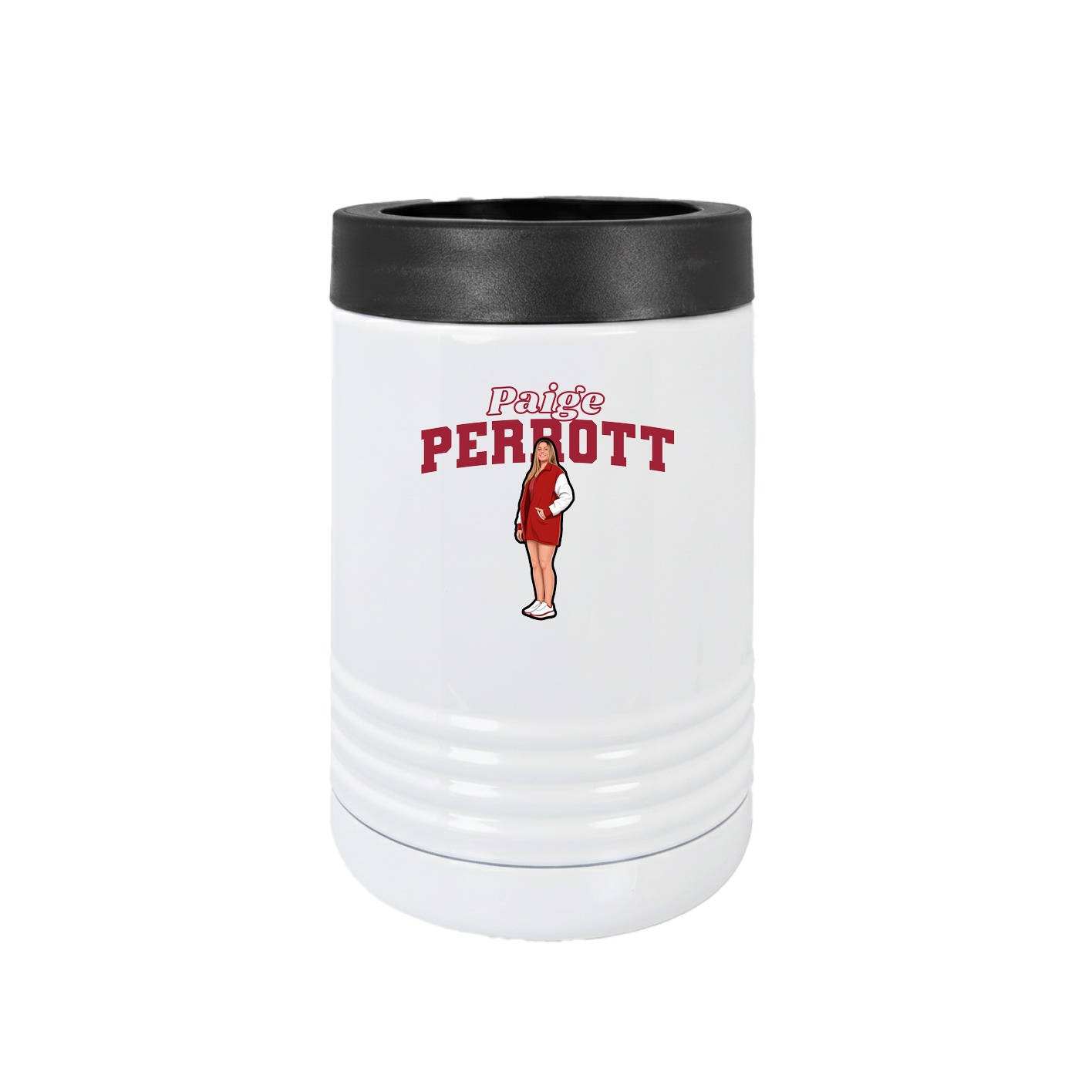 Beverage Holder — Name Arch in White