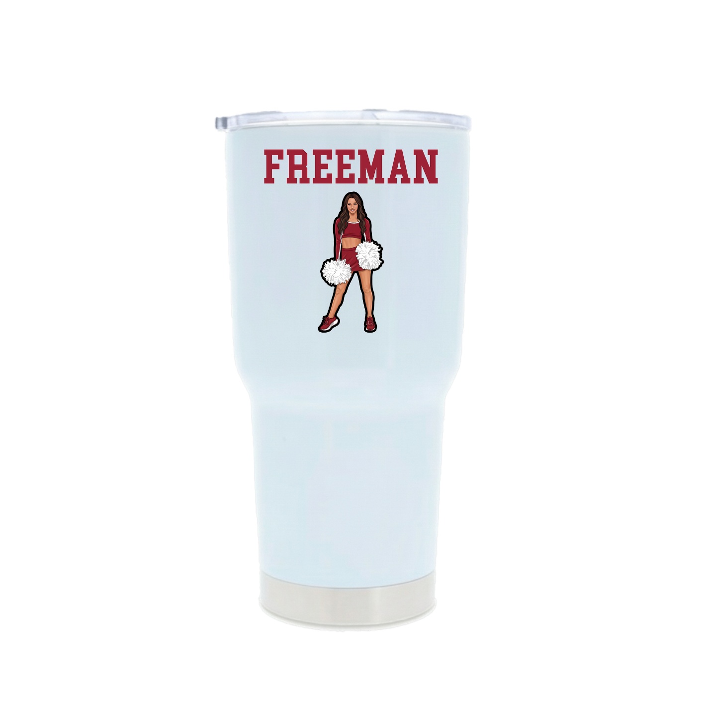 30oz Stainless Steel Tumbler — Shirsey in White