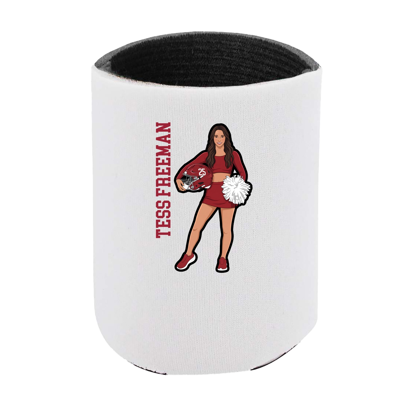 Can Holder — Name Vertical in White
