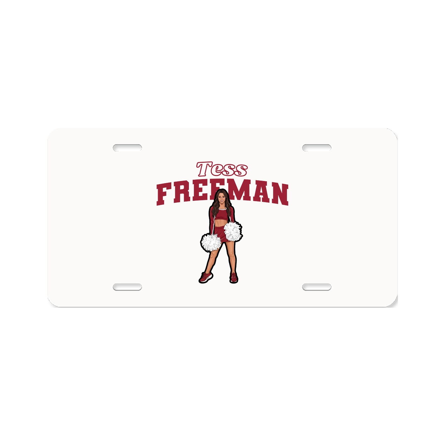 License Plate — Name Arch in Classic