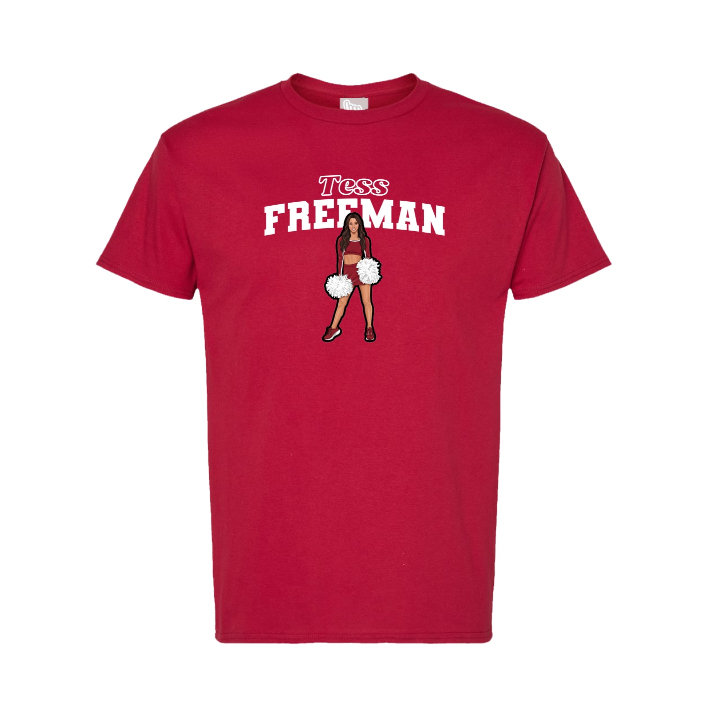 Tee — Name Arch in Crimson