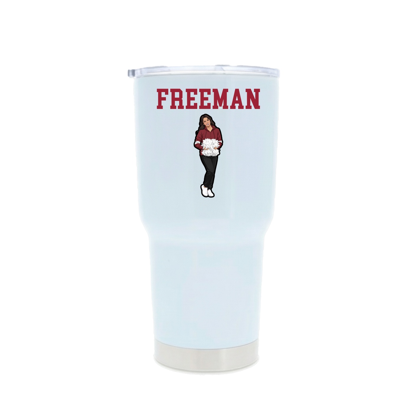 30oz Stainless Steel Tumbler — Shirsey in White
