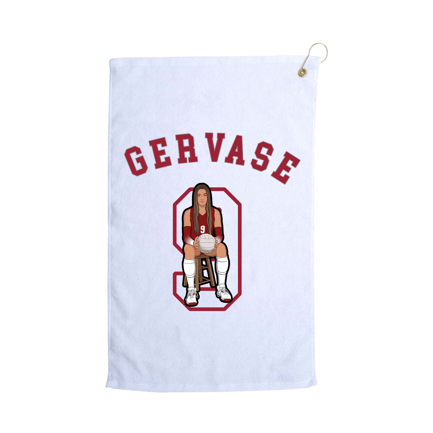 Golf Towel — Shirsey Arch in White