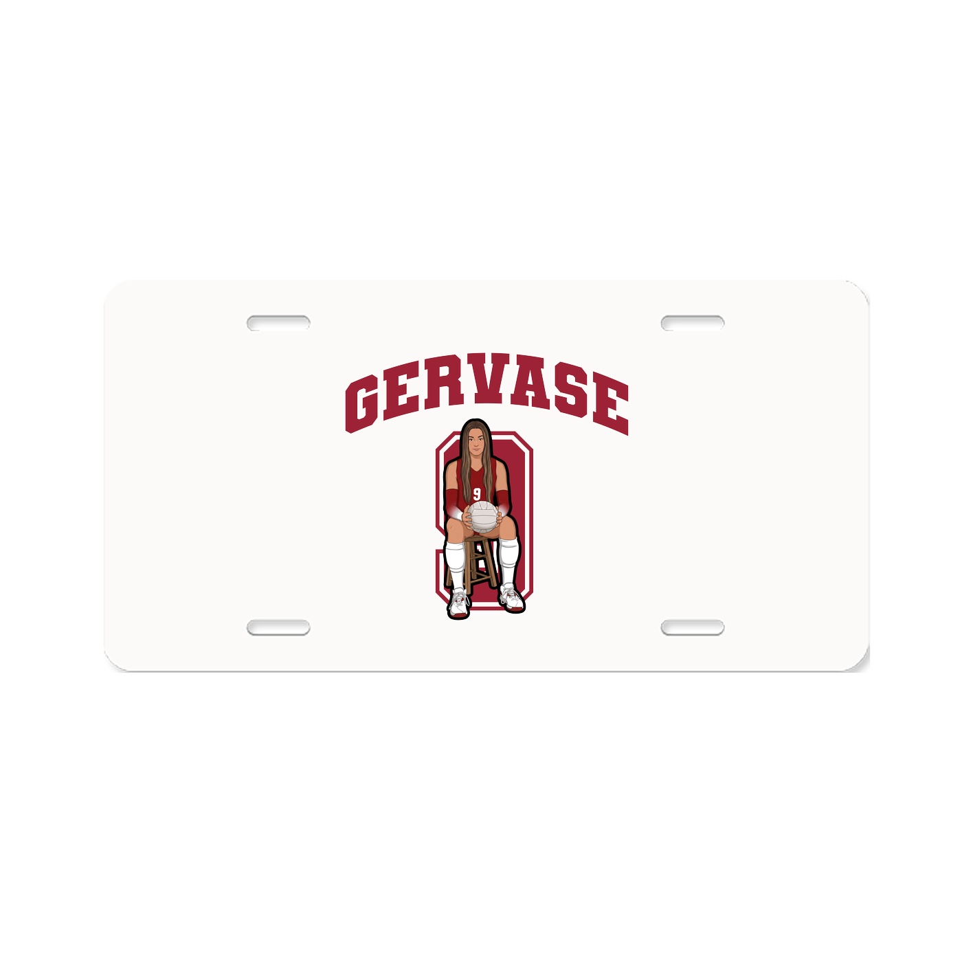 License Plate — Number in Classic