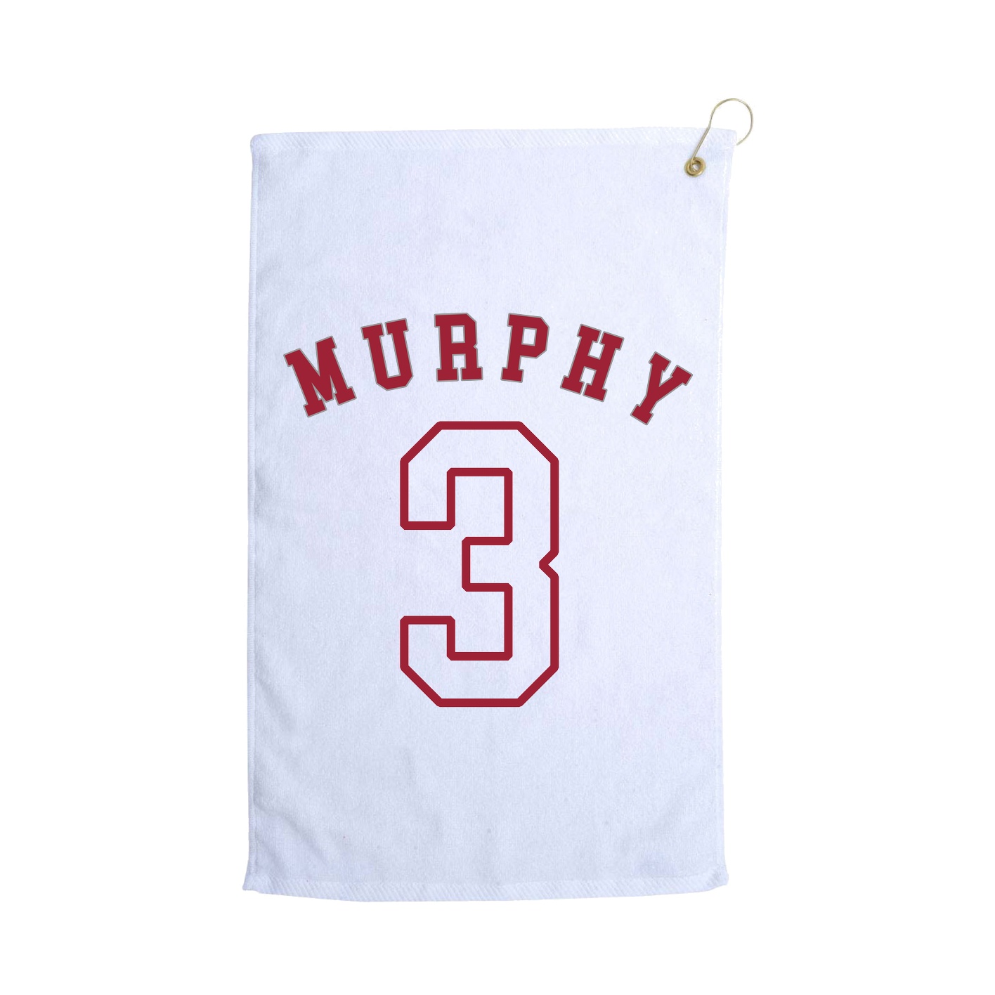 Golf Towel — Shirsey Arch in White