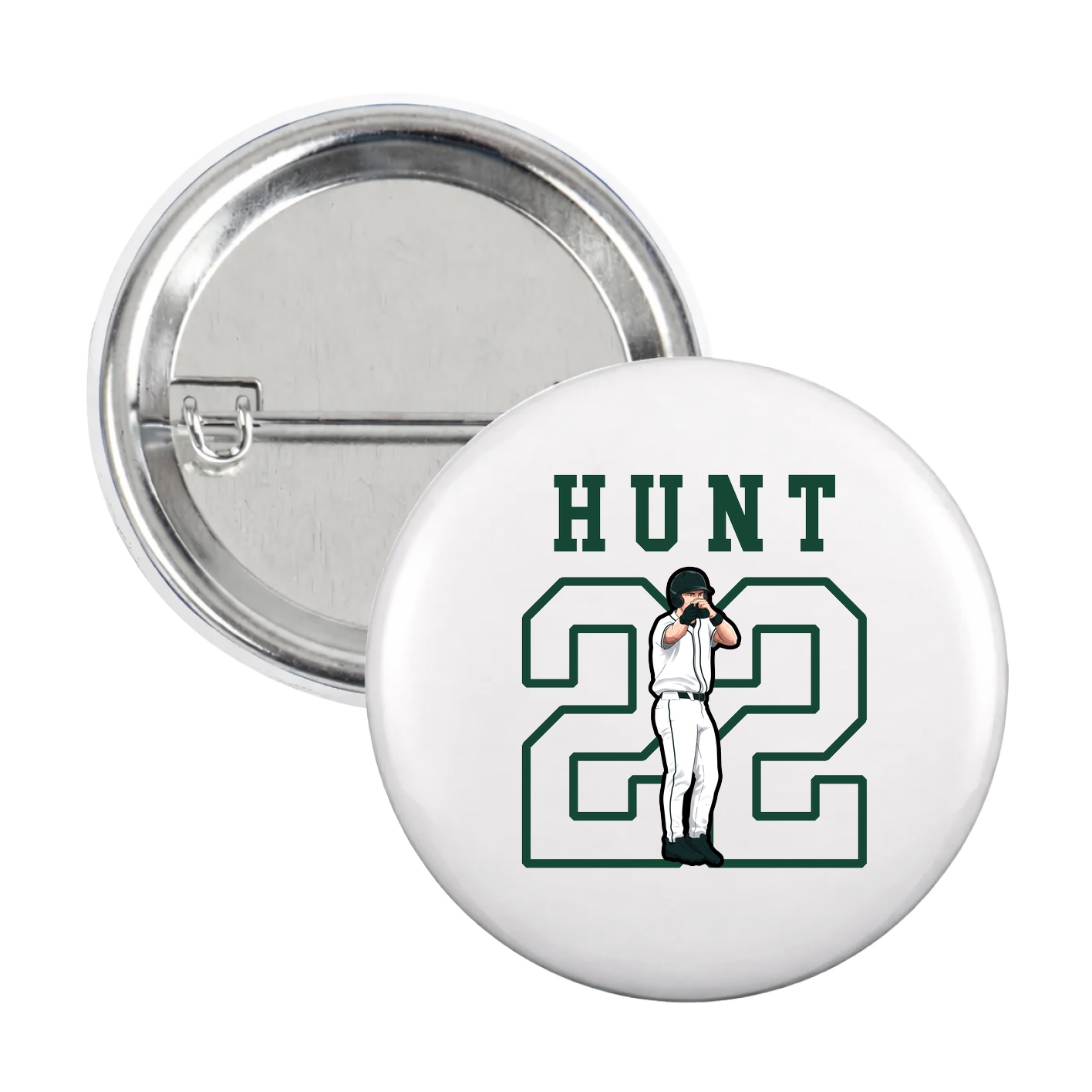 Game Day Button — Shirsey in White