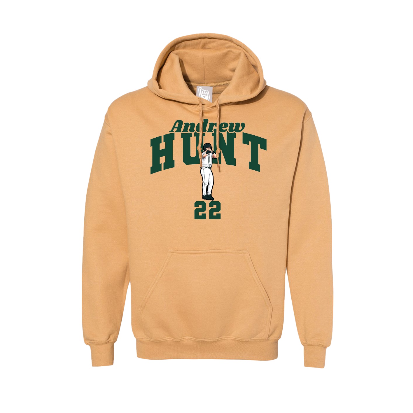 Hoodie — Signature Arch in Vegas Gold