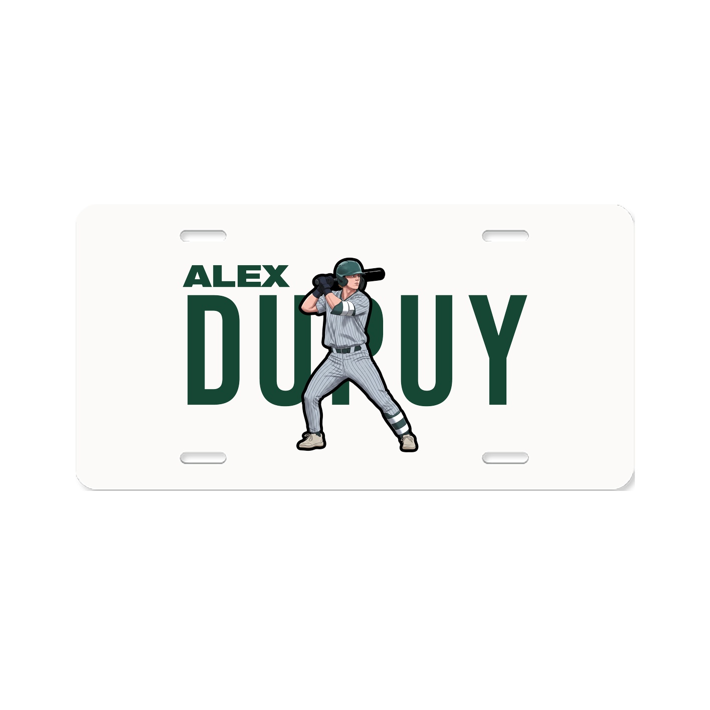 License Plate — Player Name in Classic