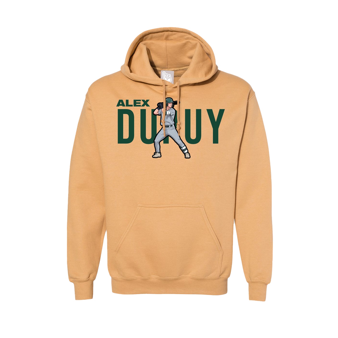 Hoodie — Player Name in Vegas Gold